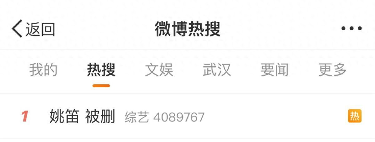 姚笛被刪或因合同問題