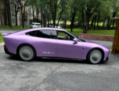 鈦金屬夠閃亮!全新小鵬P7實車曝光:感受下賽博朋克風