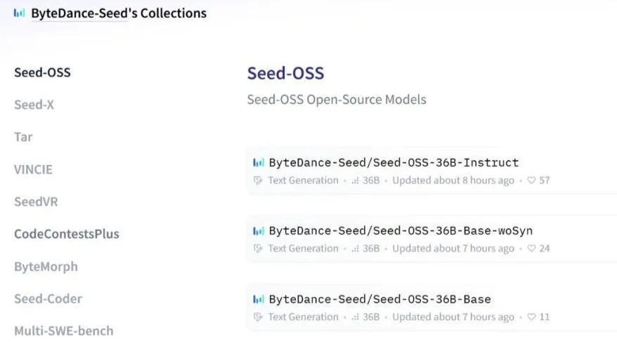 剛剛，字節(jié)開(kāi)源Seed-OSS-36B模型，512k上下文
